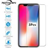 👉 Screenprotector XS 3Pcs For iPhone XR X 11Pro MAX Tempered Glass Screen Protector Protective Film 6 6s 7 8 Plus 5 5S 5C SE 2020 Case