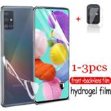 Cameralens 1-3pcs camera lens Hydrogel Film For Samsung Galaxy a51 a71 a21s Screen Protector s20 fe a01 a31 a41 a11 back Not Glass