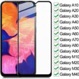 👉 Screenprotector glas 9D Full Tempered Glass On For Samsung Galaxy A10 A20 A30 A40 A50 A60 A70 Screen Protector A80 A90 M10 M20 M30 M40 Film Case