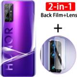 Filmcamera 2 in 1 Back Full Protection for Huawei Honor 30 Pro Plus 30S 30i honor30 i s Soft Hydrogel Film Camera Lens Protector not glass