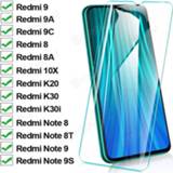 👉 Screenprotector 9H hardness Tempered Glass For Xiaomi Redmi 9 9A 9C 8 8A 10X K20 K30 Pro K30i Screen Protector On Note 8T 9S 7 Max