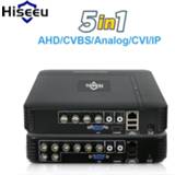 👉 5 in 1 CCTV Mini DVR TVI CVI AHD CVBS IP Camera Digital Video Recorder 4CH 8CH AHD DVR NVR CCTV System P2P Security Hiseeu