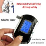 👉 Breath alcoholtester Police Alcohol Parking Breathalyser Professional Digital Tester Breathalyzer with LCD Dispaly 5 Mouthpieces