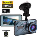 👉 Lens HD Car DVR Dash Camera Rear View Dual Security Video Recorder 3.6 Inch Cycle Recording G-sensor Wide Angle Dashcam