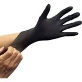 👉 Glove zwart Disposable black nitrile gloves Powder-free durable thickened industrial