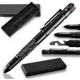 👉 Zaklamp Multi-Function Military Self Defense Weapons Tactical Pen Emergency Flashlight Strobe Glass Breaker Waterproof Camping Survival