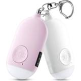 👉 Keychain Personal Alarm Siren 2 Pack-120 DB Self-Defense with USB Charging Emergency LED Flashlight