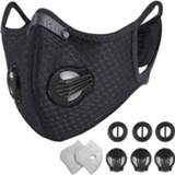 Mondkapje PM2.5 Valve Mask With 2 Filters 3 Exhaust Valves Half Face Reusable Washable Couth Caps Sport Mouth mondkapjes