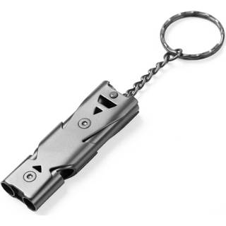 Steel Portable 150db Whistle Alarm Durable Stainless Outdoor Survival Lifesaving Camping Hiking Rescue Emergency