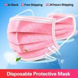 👉 100pcs Mask Disposable Three-layer Nonwove Anti Dust Mouth Windproof Face Masks Mascarilla In Stock 24 Hours Fast Ship