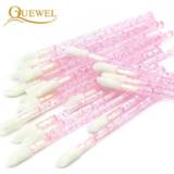 Make-up remover Quewel 50Pcs Disposable Crystal Eyelash Brushes Lip Micro Brush Cleaner Lash Glue Applicator Lipstick Wands Makeup Tool