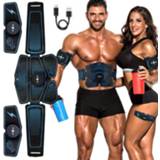 Toner Abdominal Muscle Stimulator Trainer EMS Abs Fitness Equipment Training Gear Muscles Electrostimulator Exercise At Home Gym