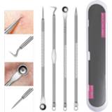 👉 Make-up remover 3/4pcs Stainless Blackhead Tool Acne Face Cleansing Needles Blemish Pimple Spot Extractor Needle