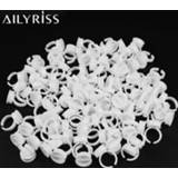 👉 Tattoo Pigment Tools 100pcs Disposable Rings for Lashes Cups Eyelash Extension Glue Holder Accessories AILYRISS