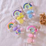 Lollipop baby's meisjes kinderen Rainbow Cute Children Hairpin Hair Clips Accessories For Baby Girls Kids Ornament Barrettes Hairclip Headdress