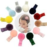 👉 Hairball small meisjes 12Pcs Girls Hairpins with Lovely Soft Fur Pompom Mini Ball Gripper Pom Hairclips Children Hair Clip