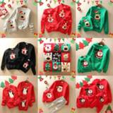 👉 Sweater 2021 Family Christmas Deer Cartoon Print Sweaters Mommy and Daughter Matching Clothes Xmas New Year Outfits