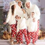 👉 Hoodie kinderen Hirigin Winter Christmas Family Matching Outfits Adults Kids Look Hooded Sweatshirt Fleece Warm Sleepwear Set