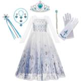 Dress meisjes kinderen Girl Princess Costumes Snow Queen Elsa Kids Party Role Playing Frocks Long Sleeve Tulle Ball Gown Vestido Elza Congelada 2