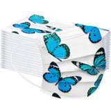 👉 Bandage 50/100pcs Adult Kid Butterfly Printed Three Layers Disposable Face Mask Unisex Industrial Dustproof Ear Loop 2020