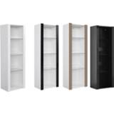 Dressoir Panana Livingroom Furnitures High Gloss Fronts and Matt Body Cabinet Display Sideboard Cupboard Unit RGB LED