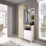 👉 Wardrobe Hallway Laos with mirror, Shoemaker and open wardrobe.