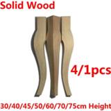 👉 Sofa Solid Wood Furniture Legs Feet Replacement Couch Table Cabinet Carving 30/40/45/50/60/70/75cm Height 4/1pcs