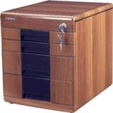 👉 Locker Wood Hualong storage cabinet Office desktop box high-grade lock drawer-style stationery