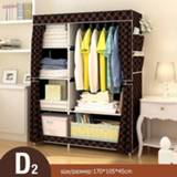 👉 Wardrobe On Big Sale RU DIY Non-woven Cloth Closet Folding Portable Clothing Storage Cabinet Bedroom Furniture