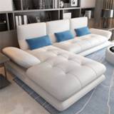 👉 Sofa leather cowhide Modern combination First layer size apartment Corner simple living room Nordic art