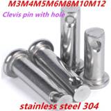 Shaft steel M3M4M5M6M8M10M12 Stainless 304 Flat Head Pins with Hole Positioning Cylindrical Pin Clevis Bolt328