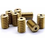 👉 Shaft 2PCS 0.5M Copper Worms Gear DIY Motor Outer-diameter 6/7mm Length 10/12mm Hole-diameter 1.98/2.3/3mm