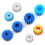 👉 Shaft blauw plastic 15 Teeth 8.5mm Diameter D-shape Hole Blue Gear 15T Motor Retarding Device Main Gears 3/ 4/ 2.3/ 3.17mm 10pcs/lot