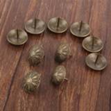 👉 Sofa 20Pcs Antique Flower Nail Decorative Upholstery Tacks Jewelry Gift Wood Box Door Furniture Tack Stud Pushpin 19*15mm