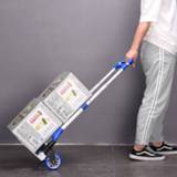 👉 Trolley small Folding Car Portable Cart Trailer Pull Truck Luggage Stroller