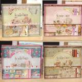 👉 Kladblok baby's Handmade DIY Album Children's Scrapbook Baby Growth Commemorative Wedding Production Material Package Couple Gift