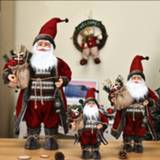 👉 Ornament rood rose large kinderen Red Robe Santa Claus Doll 2020 Christmas Tree New Year Home Decoration Natal Kids Gift Merry