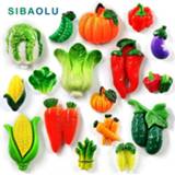 👉 Whiteboard resin 10pcs Vegetable Vehicles Refrigerator Fridge magnet sticker Home decor garden Decoration kitchen Accessories