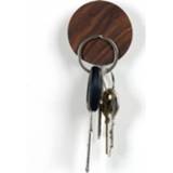 👉 Hanger 2PCS/Lot Magnetic Key Hook Wall Hangers Lovely Circle Shape Holders Home Decoration Made Up Of Walnut And Beech Hooks