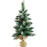👉 Kunstkerstboom groen zijde kunstkerstbomen Decostar sneeuw led 60 cm 8718317810077