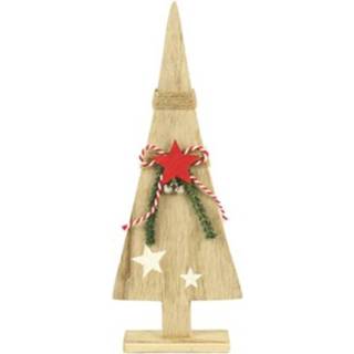 👉 Kerstboom blank hout decoratieve kerstbomen Decostar Bronte L 39,5 x 15 cm 8718317784378