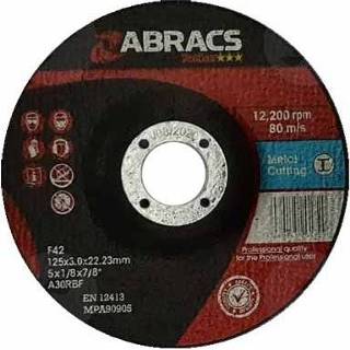 Doorslijpschijf metaal Abracs 125 x 3.0 22 mm - Default 5060145201729