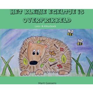 👉 Kleurboek Het kleine egeltje is overprikkeld. Lees- & Kleurboek, Marit Goessens, Paperback 9789463672047