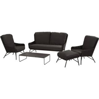 👉 Tuinbank antraciet kussen rope 4SO Wing lounge 2.5-zits 8720087001173