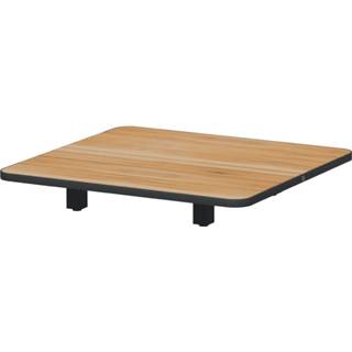 👉 Koffietafeltje antraciet bruin teak 4 Seasons Outdoor Arcade koffietafel platform - 8720087006093