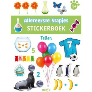 👉 Stickerboek Allereerste stapjes 0 - tellen 5+ 9789403221892