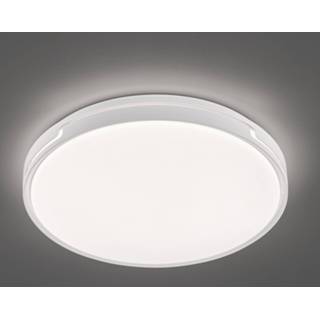 👉 Plafondlamp wit metaal warmwit a+ LED Tex BS met bewegingsmelder Ø 49 cm