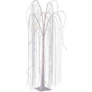 👉 Sfeerlamp a++ wit LED Willow, IP44, hoogte 120 cm