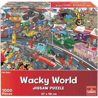 Puzzel Wacky World Car Race (1000) 8720077185562