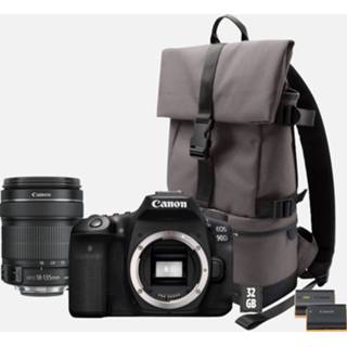 👉 Back pack Canon EOS 90D-body + EF 18-135mm IS USM-lens backpack SD-kaart reserveaccu